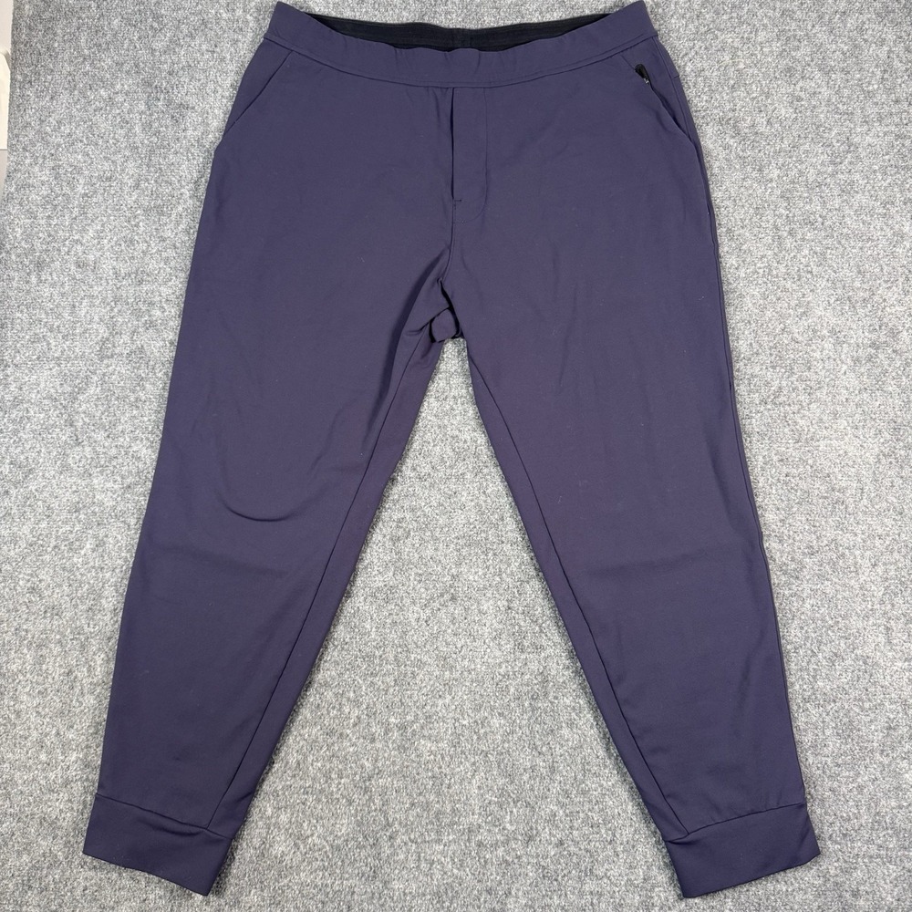 Public Rec All Day Every Day Pants Mens Size 38x30 Navy Blue Joggers Zip Pockets